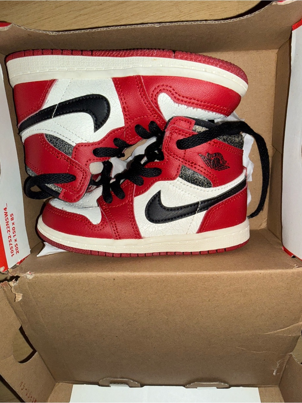 Nike Kids Red, White & Black High-Top Sneakers